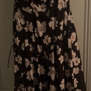 Sachin and Babi asymmetrical silky floral dress